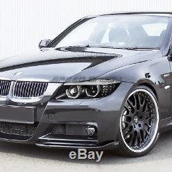 For 09-12 Bmw E90 3-series Black 3d Crystal Halo Projector Headlight+led Corner