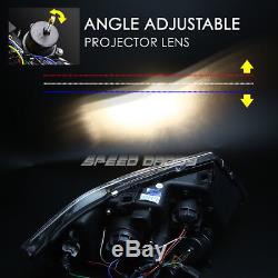 For 09-12 Bmw E90 3-series Chrome 3d Crystal Halo Projector Headlight+led Corner