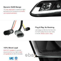 For 12-15 Civic Coupe Sedan FB FG Black TRON TUBE DRL Projector Headlight Lamp