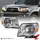 For 2005-2011 Toyota Tacoma FACTORY STYLE Crystal Chrome Headlights Left+Right
