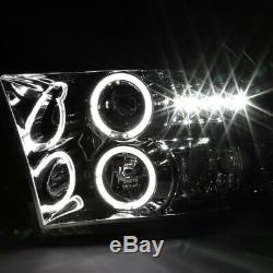 For 2009-2018 Ram 1500 2500 3500 LED Halo Crystal Clear Projector Headlights
