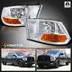 For 2009-2019 Ram 1500 2500 3500 Crystal Clear Headlights Head Lamps Left+Right