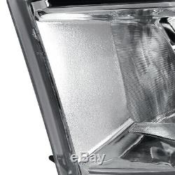 For 2009-2019 Ram 1500 2500 3500 Crystal Clear Headlights Head Lamps Left+Right