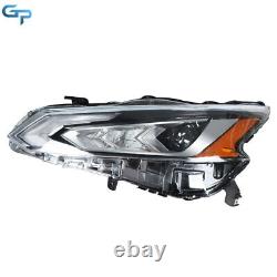 For Nissan Altima 2019 2020 Pair Full LED Headlights Clear+Front Grille Black