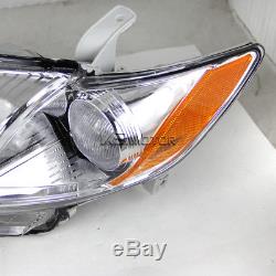 For Toyota 2007-2009 Camry Crystal Clear JDM Amber Projector Headlights Pair