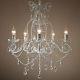 French Provincial Chandelier Large Shabby Paris Glass Crystal 5 Arm Lights NEW