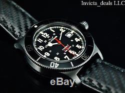 Glycine 42mm Combat Sub 48 SWISS MADE Automatic Sapphire Crystal Leather Watch