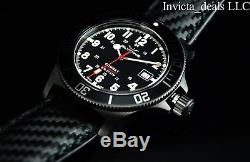 Glycine 42mm Combat Sub 48 SWISS MADE Automatic Sapphire Crystal Leather Watch
