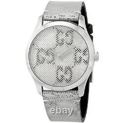 Gucci YA1264058 Unisex G-Timeless GG Motif Hologram Dial Quartz Watch