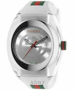 Gucci YA137102 Sync XXL Watch White Authentic Brand New