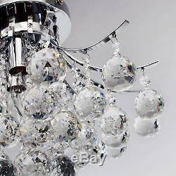 HOMCOM Modern K9 Crystal Ceiling Lighting Chandelier Light Lamp