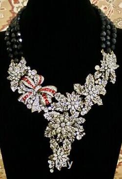 Heidi Daus Black Holiday Classic Crystal Necklace RET $399.95