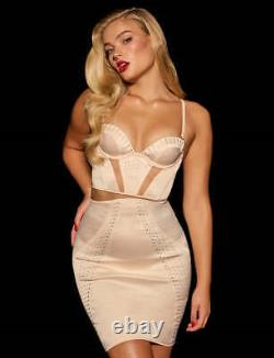 Honey Birdette CRYSTAL CHAMPAGNE BUSTIER Brand New with Tag