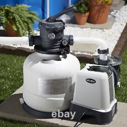 Intex 26647EG 2800 GPH Above Ground Pool Sand Filter Pump with Automatic Timer