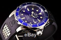 Invicta 11752 Grand Diver Automatic NH35 Sunray Blue Dial Polyurethane Watch NEW