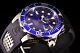 Invicta 11752 Grand Diver Automatic NH35 Sunray Blue Dial Polyurethane Watch NEW