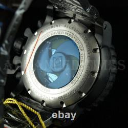 Invicta 70mm Sea Hunter Swiss Movement Chronograph ABALONE DIAL Black IP Watch