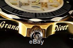 Invicta Grand Diver 300M Mother Of Pearl Dial GP Case Two Tone Bracelet Watch