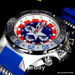 Invicta Marvel Captain America 52mm Limited Edition Chronograph Blue Watch New