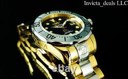 Invicta Men's 47mm GRAND DIVER AUTOMATIC Black MOP Dial Two Tone Gold SS Watch