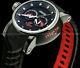 Invicta Men's 48mm Japanese S1 Rally Ninja Red n Black Textured Dial Strap Watch
