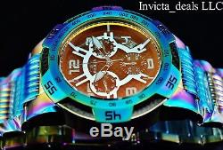 Invicta Men's 50mm Speedway Swiss Chronograph Iridescent Tinted Crystal SS Watch