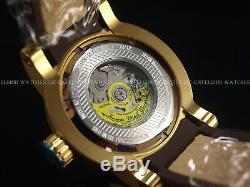 Invicta Men's S1 Yakuza Dragon 24J Automatic 18K Matte Gold IP Brown Strap Watch