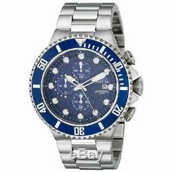 Invicta Men's Watch Pro Diver Chronograph Blue Dial Steel Bracelet 18907