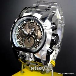 Invicta Reserve Bolt Zeus Magnum Swiss Steel Black Dual Dials 52mm Watch New