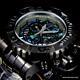 Invicta Sea Hunter Gen II 70mm Abalone Swiss Mvt Black Steel Watch Chrono New