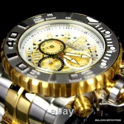 Invicta Sea Hunter Gen II 70mm Steel Chronograph Two Tone Gold Swiss Watch New