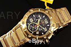 Invicta Speedway Viper 52MM Swiss Parts Gold Tone Chronograph Black Dial Watch