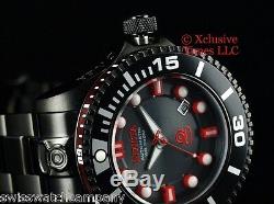 Invicta Stealth Grand Diver 2 Gen 2 Auto 3D Case Red Black Deep Dial SS Watch