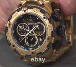 Invicta Thunderbolt Mens luxury Watch Genuine Black Mother of Pearl Dial 18k NEW