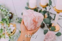 JUMBO Rose Quartz Natural Raw Crystals Choose Size Huge Chunks (Love Stone)
