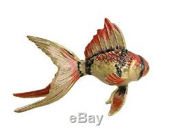 Jay Strongwater Gold Fish Adorable With Swarovski Crystals Brand New