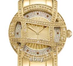 Jbw Olympia 10 Yr Anniversary 18k Gold 1/5 Ct. T. W Diamond Ladies Watch 38 MM New