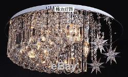 K9 Modern Crystal LED Moon Star Light Ceiling Lamp Chandelier Lighting