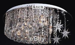 K9 Modern Crystal LED Moon Star Light Ceiling Lamp Chandelier Lighting