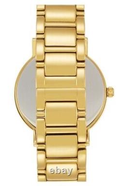 KATE SPADE Womens 1YRU0358 Gramercy Grand Pave Bezel Gold 38mm Watch 130855