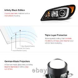 LATEST OLED TUBE Black Headlights D2S Factory Xenon For 06 07 Subaru WRX STI