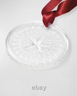 Lalique Crystal 2023 Plumes Annual Xmas Ornament Clear #10789700 Brand Nib Star