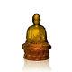 Lalique Crystal Buddha Sculpture Amber Small #10140300 Brand Nib Signed Save$ Fs