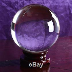 Large Clear Glass Crystal Ball Paperweight Healing Sphere Photo Prop Gift 250mm