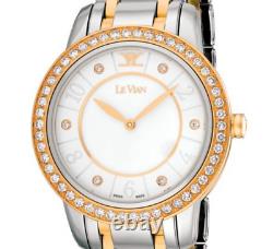 Le Vian $2499 Two-tone Vanilla Diamonds, 1 1/4 Cts Fancy Swiss Watch Zela 44