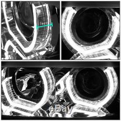 Led 3d Crystal U-halo+drlfor 2012-2016 Bmw 3-series F30 F31 Headlight Clear