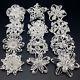 Lot 12 Mixed Silver Rhinestone Crystal Brooches Pins DIY Wedding Bouquet USA