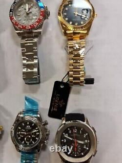 Lot of Mixed New Watches need repairs 10 Pieces 1 Automatic 9 quartz