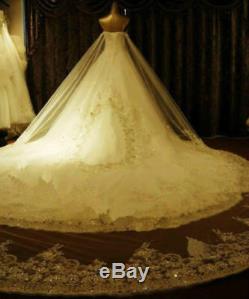Luxury Bling Bling Crystal Princess Cinderella Bridal Wedding Dress Ball Gowns