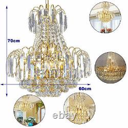 Luxury Crystal Pendant Lamp LED Chandelier Modern Ceiling Light Living Room NEW